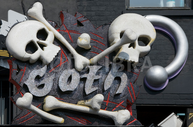 Goth sign in Camden High Street