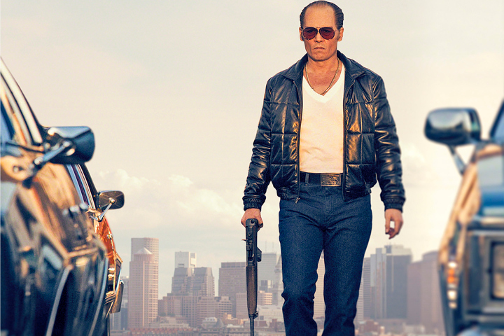In this image released by Warner Bros. Entertainment, Johnny Depp portrays Whitey Bulger in the Boston-set film, "Black Mass." (Warner Bros. Entertainment via AP)